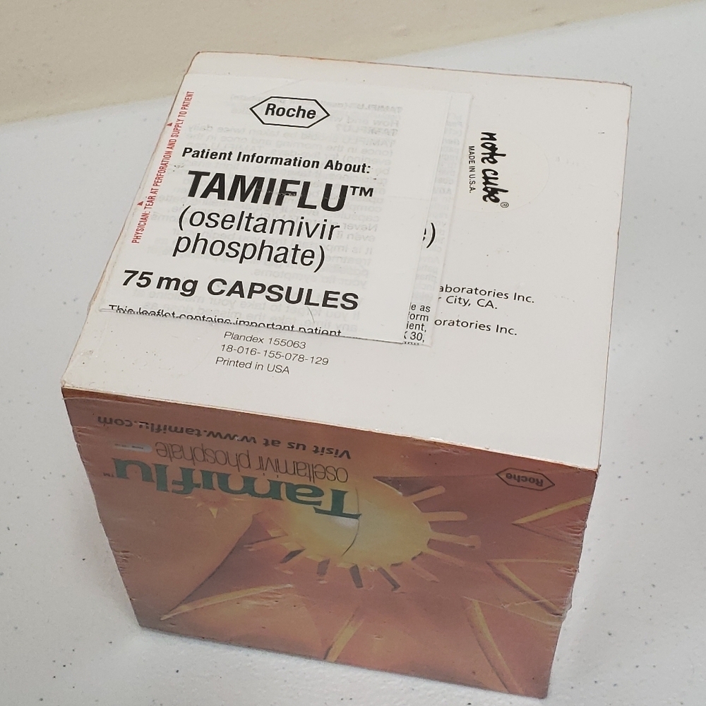 Tamiflu Note Cube Pharmaceutical Drug Rep Advertising Paper Promo - Picture 4 of 8